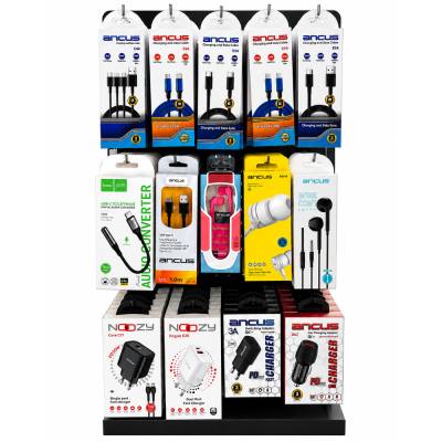 Stand με Αξεσουάρ Φορτιστές, Καλώδια Σύνδεσης, Hands Free 115 Τεμαχίων Stand 51056