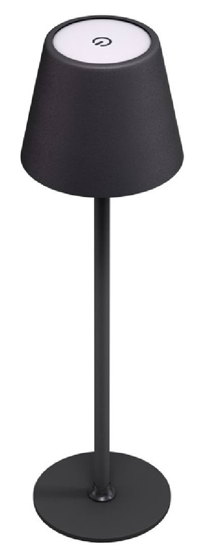 GOOBAY επιτραπέζιο φωτιστικό 77673, 3000K, dimmable, επαναφορτιζόμενο, μαύρο