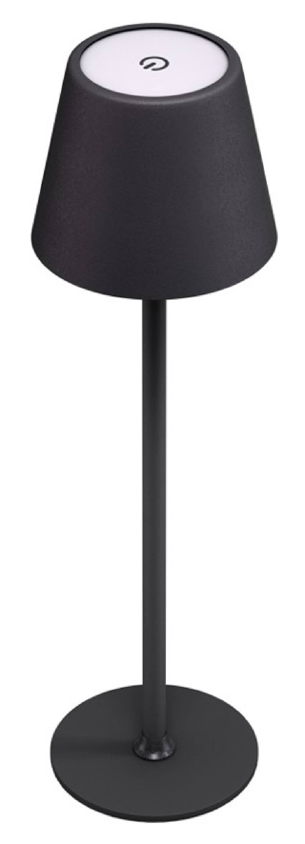 GOOBAY επιτραπέζιο φωτιστικό 77673, 3000K, dimmable, επαναφορτιζόμενο, μαύρο