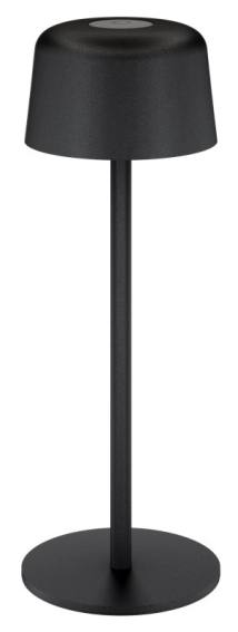 GOOBAY επιτραπέζιο φωτιστικό 77675, 3000K, dimmable, επαναφορτιζόμενο, μαύρο