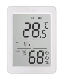 SONOFF smart θερμόμετρο & υγρασιόμετρο AirGuard TH, έως 60°C, ZigBee 3.0 & Bluetooth, λευκό