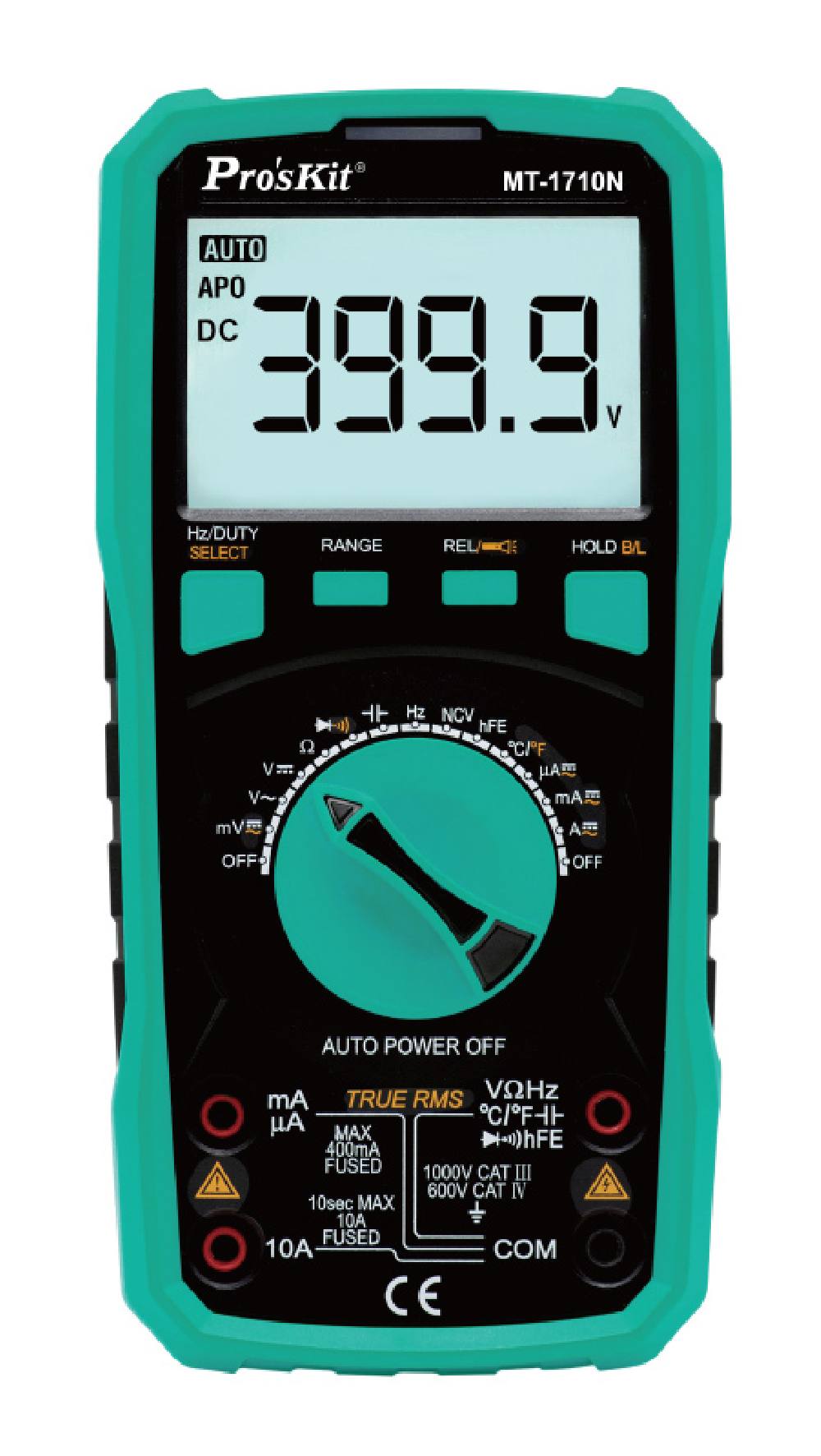 PROSKIT ψηφιακό πολύμετρο MT-1710N, μέτρηση AC/DC, True RMS, NCV