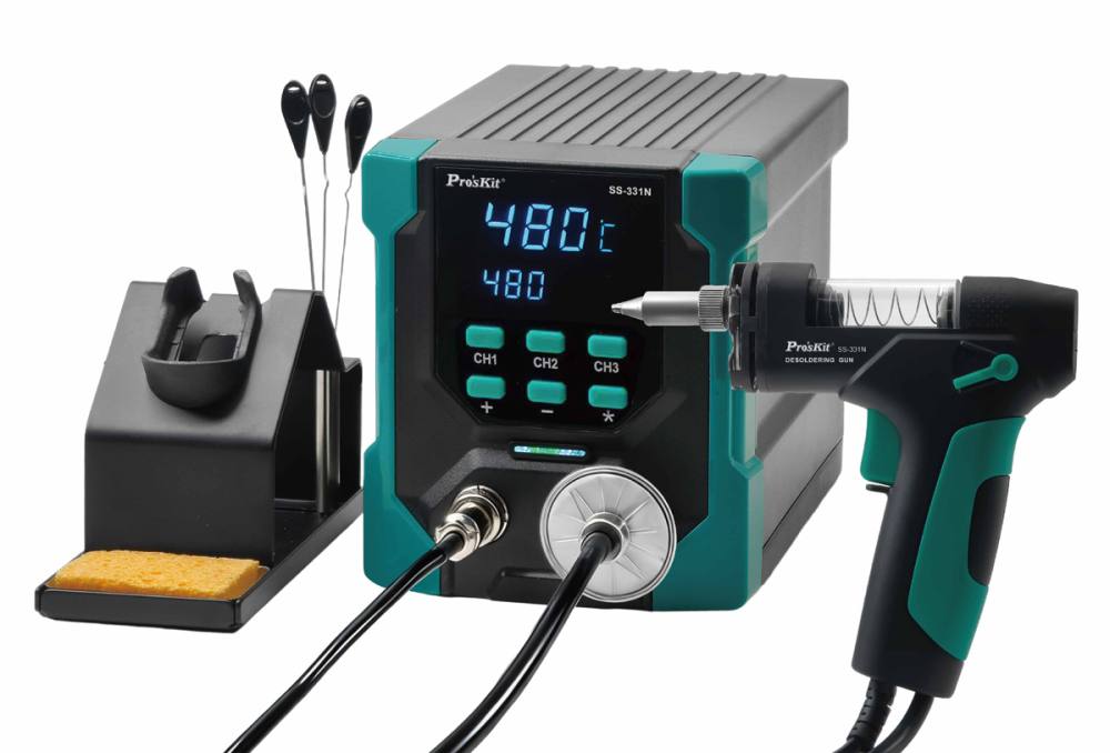 PROSKIT σταθμός αποκόλλησης SS-331NB με πιστόλι, 160-480°C