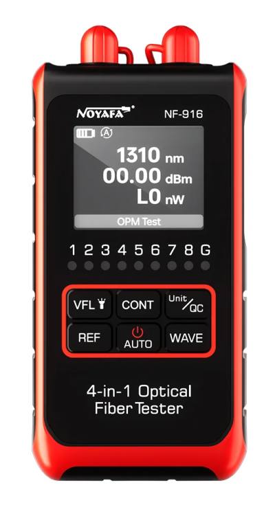 NOYAFA tester καλωδίων οπτικής ίνας NF-916, 850-1650nm, -60~8dBm