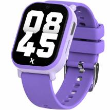 Kids Smartwatch Maxcom FW49 Kiddo 4G 1.52” IPS 670mAh IP67 με 20mm Silicon Band και SOS Button με Δυνατότητα Κλήσεων Μωβ