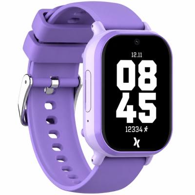 Kids Smartwatch Maxcom FW49 Kiddo 4G 1.52” IPS 670mAh IP67 με 20mm Silicon Band και SOS Button με Δυνατότητα Κλήσεων Μωβ