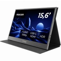 Φορητή Οθόνη Maxcom MPAGE15 15.6’’ HDR FHD 1920 x 1080 IPS 1xMiniHDMI 2xUSB-C 3.1 1xAudio Jack 3.5mm με Ενσωματωμένη Θήκη-Stand