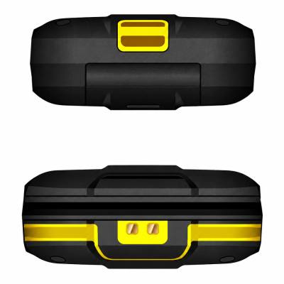 Noozy Hero 4G Dual Sim με Διπλή Οθόνη 2.4"+1.44" Bluetooth Φακό 1200mAh Μπαταρία IP68 Μαύρο-Κίτρινο με Ελληνικό Πληκτρολόγιο
