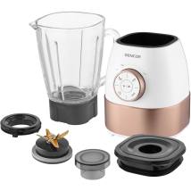 Μπλέντερ Sencor SBL 5870GD 1.5lt 1800W με Λεπίδες Τιτανίου 4 Προγράμματα Λειτουργίας και Επιλογέα Ταχύτητας Λευκό Χρυσό