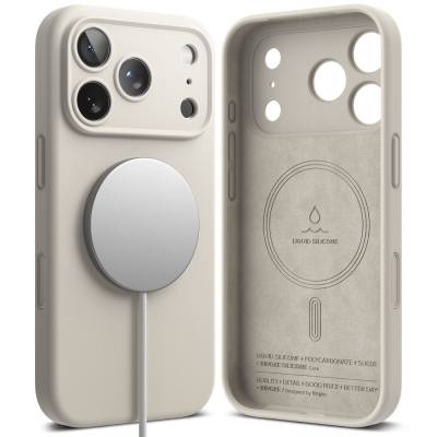 Θήκη Ringke Silicone Magsafe για Apple iPhone 17 Pro Stone