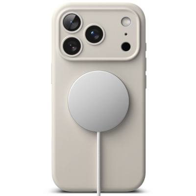 Θήκη Ringke Silicone Magsafe για Apple iPhone 17 Pro Stone