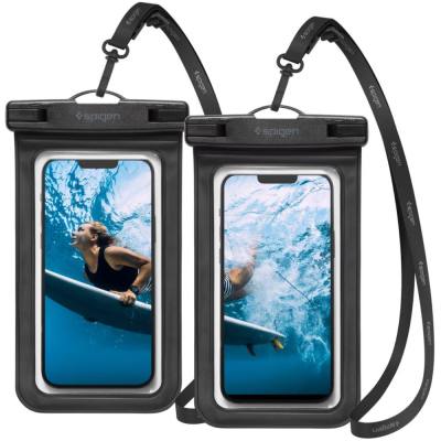 Θήκη Αδιάβροχη Spigen A601 IPX8 Universal για Συσκευές εως 6.9" Μαύρη 2 τμχ