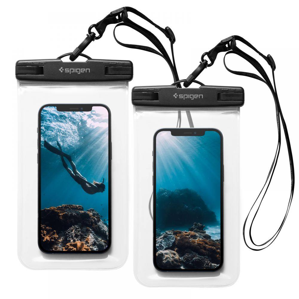 Θήκη Αδιάβροχη Spigen A601 IPX8 Universal Διάφανη 2 τμχ