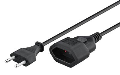 GOOBAY μπαλαντέζα προέκταση ρεύματος 50510, Europlug, 2x 0.75mm², 5m, μαύρη