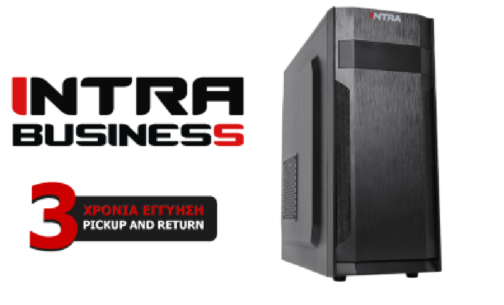 INTRA PC BUSINESS 14th GEN FREE, INTEL CORE i3 14100, 8GB DDR4, INTEL UHD GRAPHICS, 256GB SSD, LAN GB, MIDI TOWER, 500W PSU, NO_