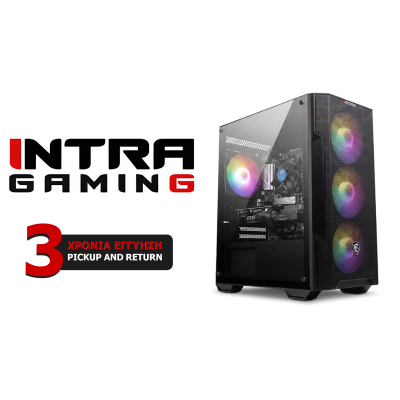 INTRA PC GAMING 14th GEN FREE, INTEL CORE i5 14400F, 16GB DDR4 3200MHz, NVIDIA VGA RTX 3050 6GB, 480GB SSD NVME, LAN GB, MINI TO