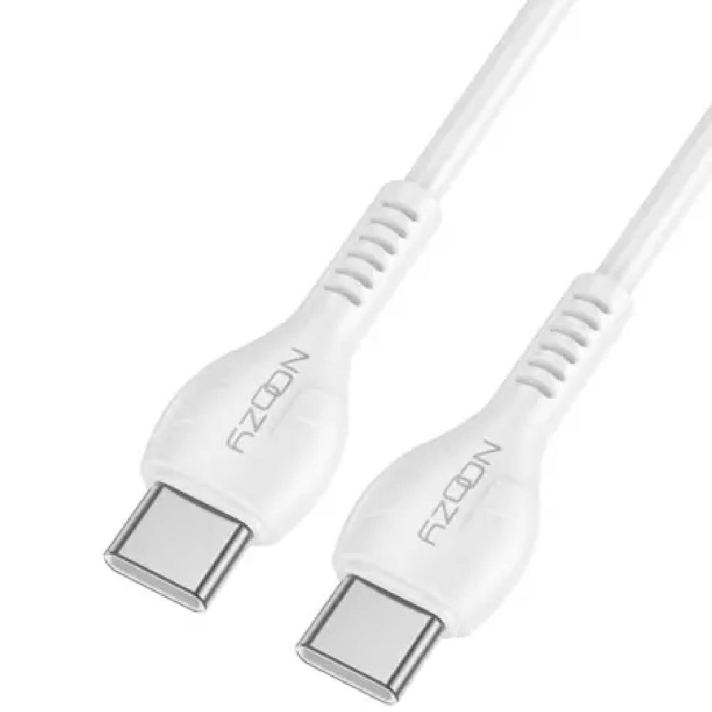 Καλώδιο Noozy A45 Power USB-C σε USB-C Fast Charging 60W+Apple PD27 Λευκό 2m