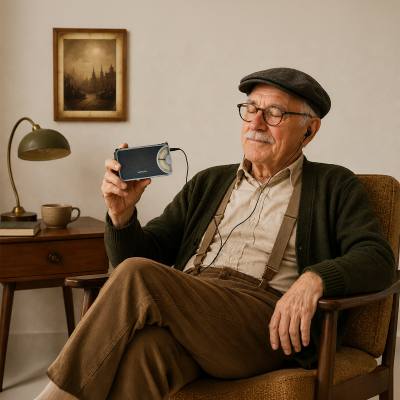 Φορητό Ραδιόφωνο Τσέπης AM/FM με In Ear Ακουστικά