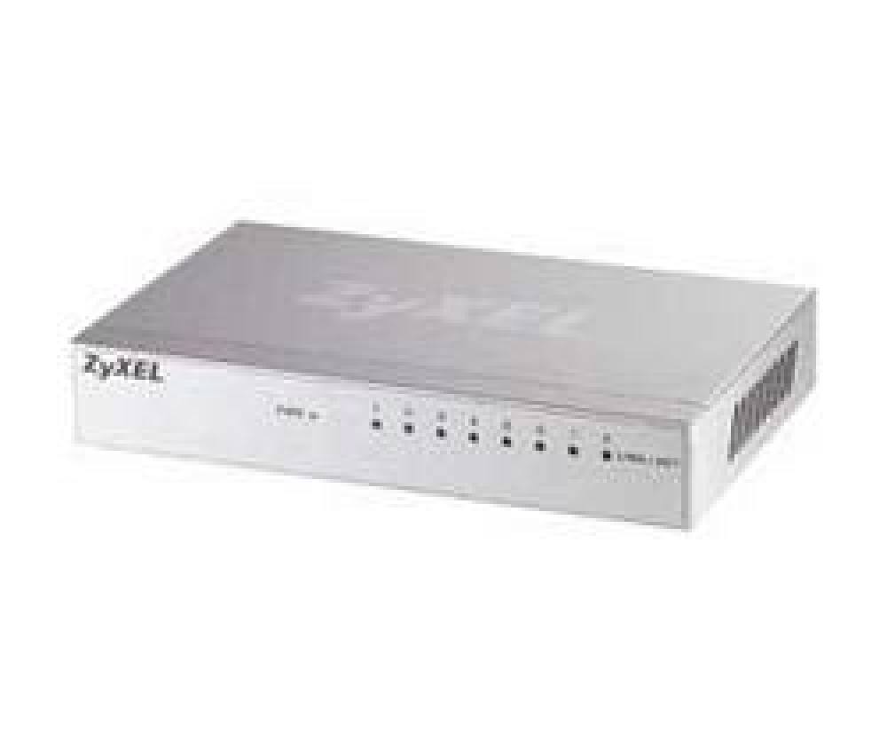 ZYXEL SWITCH GS-108B, 8 PORTS 10/100/1000Mbps, METAL HOUSING, 2YW.