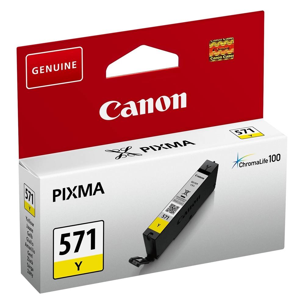 Canon Μελάνι Inkjet CLI-571Y Yellow  (0388C001) (CANCLI-571Y)
