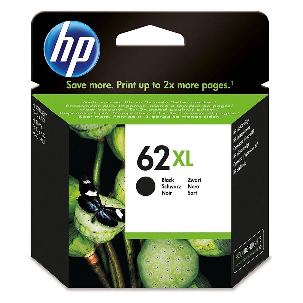 HP Μελάνι Inkjet No.62XL Black (C2P05AE)