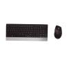 MediaRange Wireless Keyboard & Mouse Combo Highline Series (Black/Silver)
