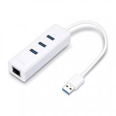 TP-LINK Adapter UE330 USB 3.0 to 10/100/1000Mbps Ethernet + USB Hub (UE330) (TPUE330)