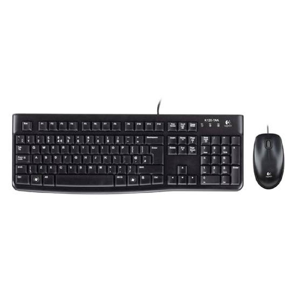 Logitech MK120 Desktop Combo GR (Black, Wired) (920-002541)
