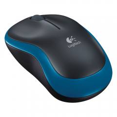 Logitech M185 Optical Mouse (2236) (Black/Blue, Wireless)