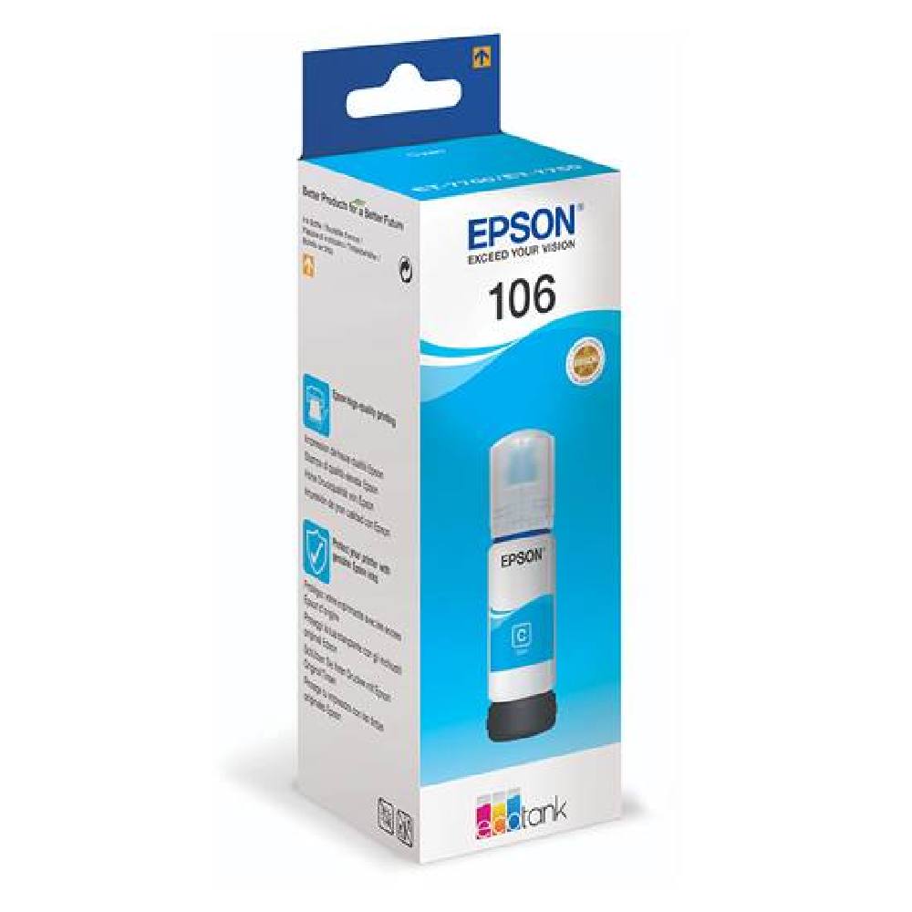 Epson Μελάνι Inkjet 106 Cyan (C13T00R240)