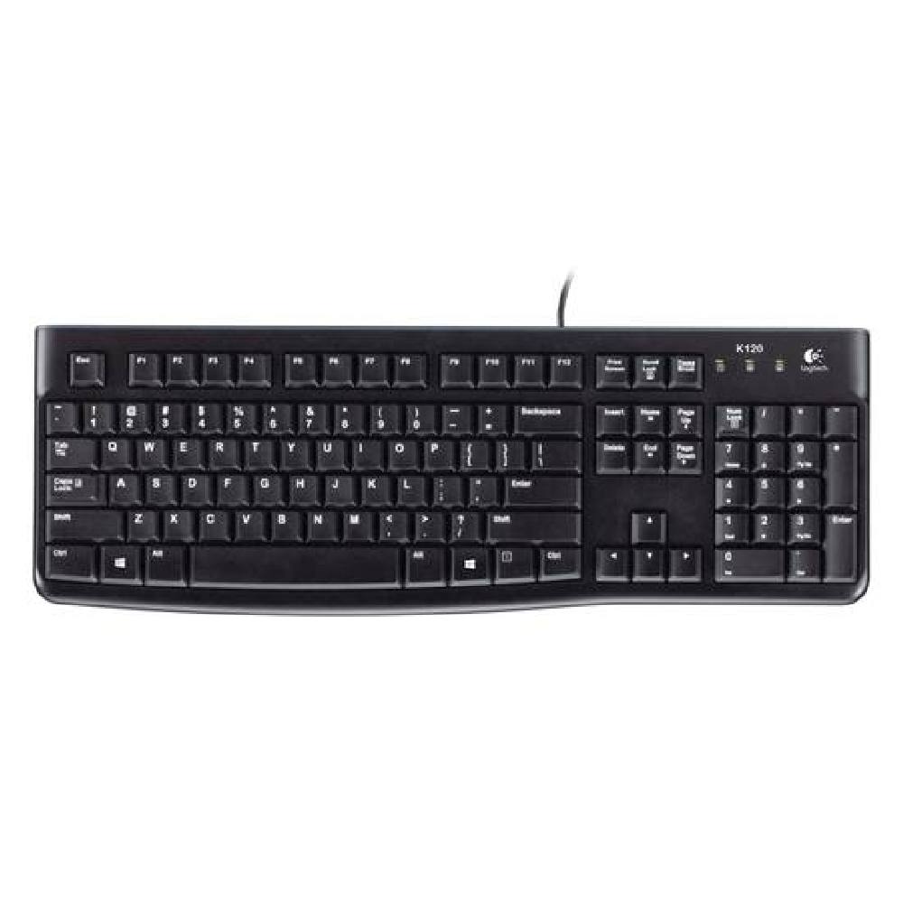 Logitech K120 Keyboard GR (Black, Wired) (920-002490)