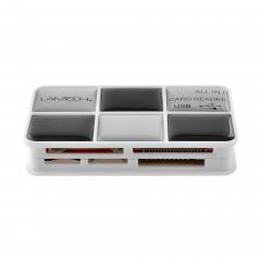 LAMTECH MULTI CARD READER BLACK SILVER