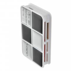 LAMTECH MULTI CARD READER BLACK SILVER