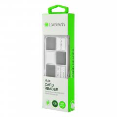 LAMTECH MULTI CARD READER BLACK SILVER