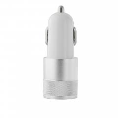 LAMTECH 2xUSB 2,4A CAR CHARGER FOR MOBILE PHONES WHITE