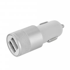 LAMTECH 2xUSB 2,4A CAR CHARGER FOR MOBILE PHONES WHITE