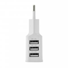 LAMTECH 3xUSB CHARGER 2,1A WHITE