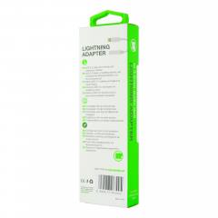 LAMTECH LIGHTNING ADAPTER CABLE AUDIO JACK 3,5MM WHITE