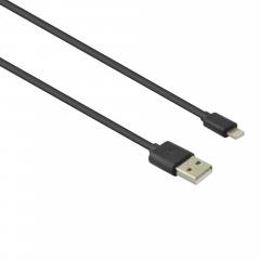 LAMTECH CHARGING & DATACABLE LIGHTNING 1m BLACK