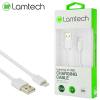 LAMTECH CHARGING & DATACABLE LIGHTNING 2m WHITE