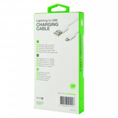 LAMTECH CHARGING & DATACABLE LIGHTNING 2m WHITE