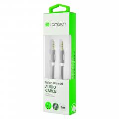 LAMTECH AUDIOCABLE BRAIDED 1m 3.5mm to 3.5mm BLACK