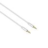LAMTECH AUDIOCABLE BRAIDED 1m 3.5mm to 3.5mm SILVER