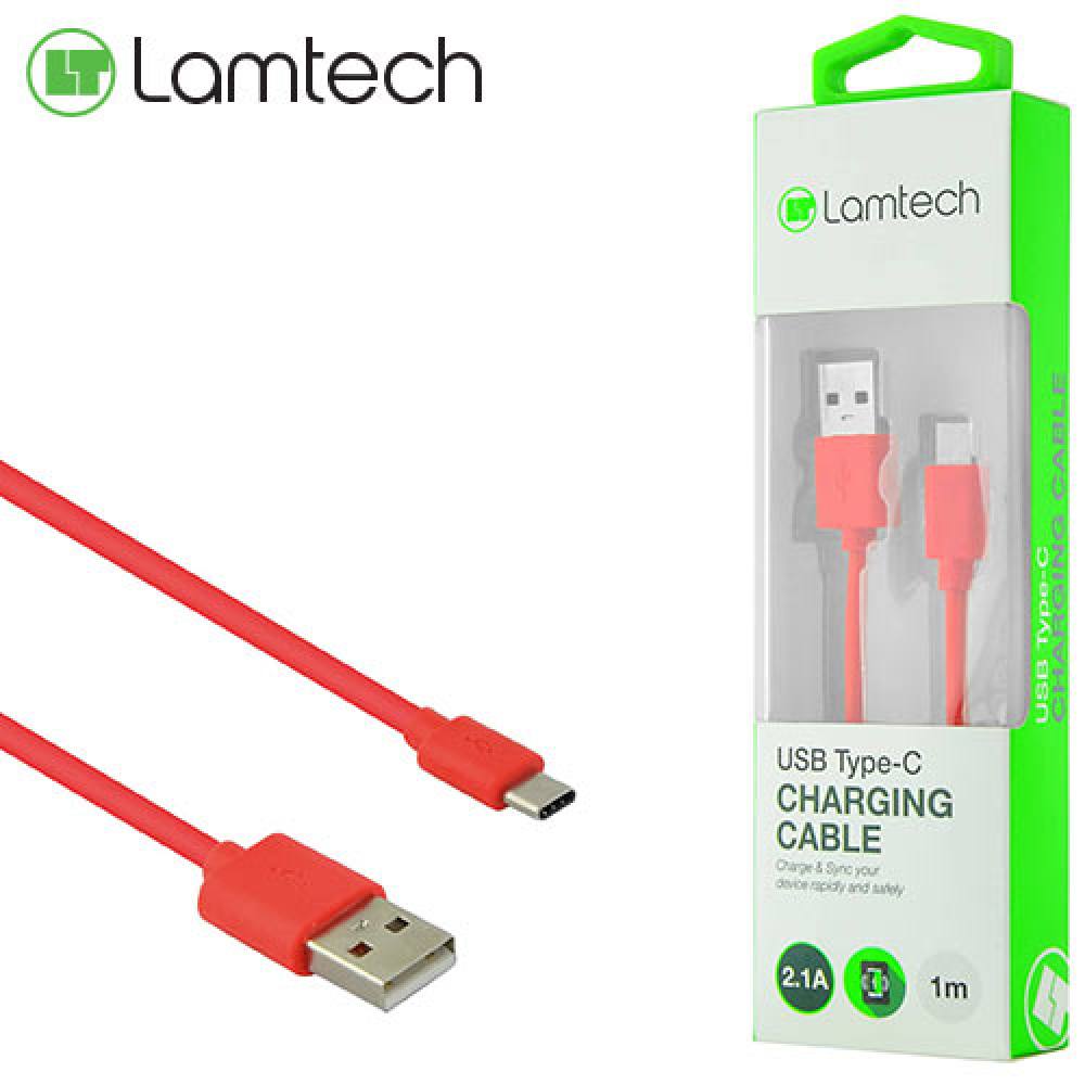 LAMTECH DATACABLE TYPE C 1m RED