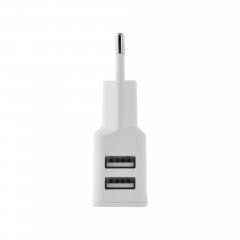 LAMTECH TRAVEL WALL CHARGER 2.1A WITH 2xUSB WHITE