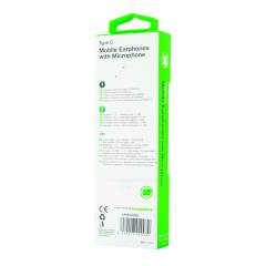 LAMTECH TYPE-C MOBILE EARPHONES WITH MICROPHONE WHITE