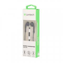 LAMTECH HANDSFREE STEREO 3,5mm JACK WITH MIC BLACK