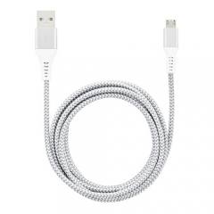 LAMTECH MICRO USB HIGH QUALITY UNBREAKABLE CABLE SILVER 2M