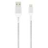 LAMTECH LIGHTNING TO USB HIGH QUALITY UNBREAKABLE CABLE SILVER 2M