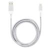 LAMTECH LIGHTNING TO USB HIGH QUALITY UNBREAKABLE CABLE SILVER 2M